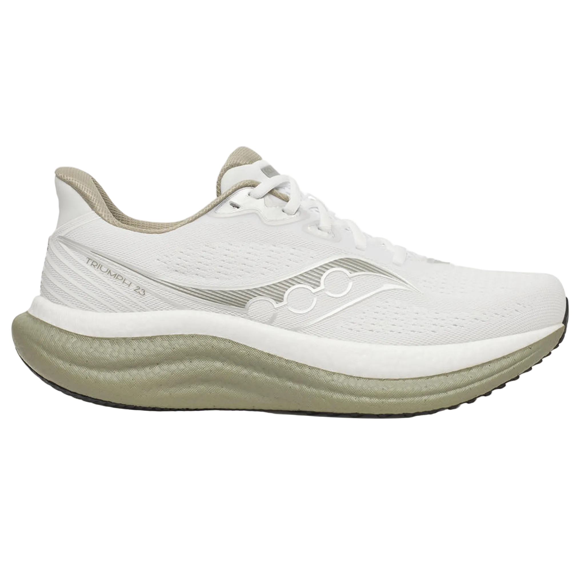 Saucony Mens Triumph 23 - White/Laurel - Neutral - SS26