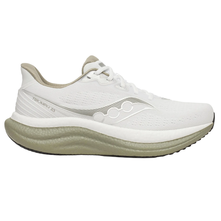 Saucony Herren Triumph 23 – Weiß/Lorbeer – Neutral – SS26