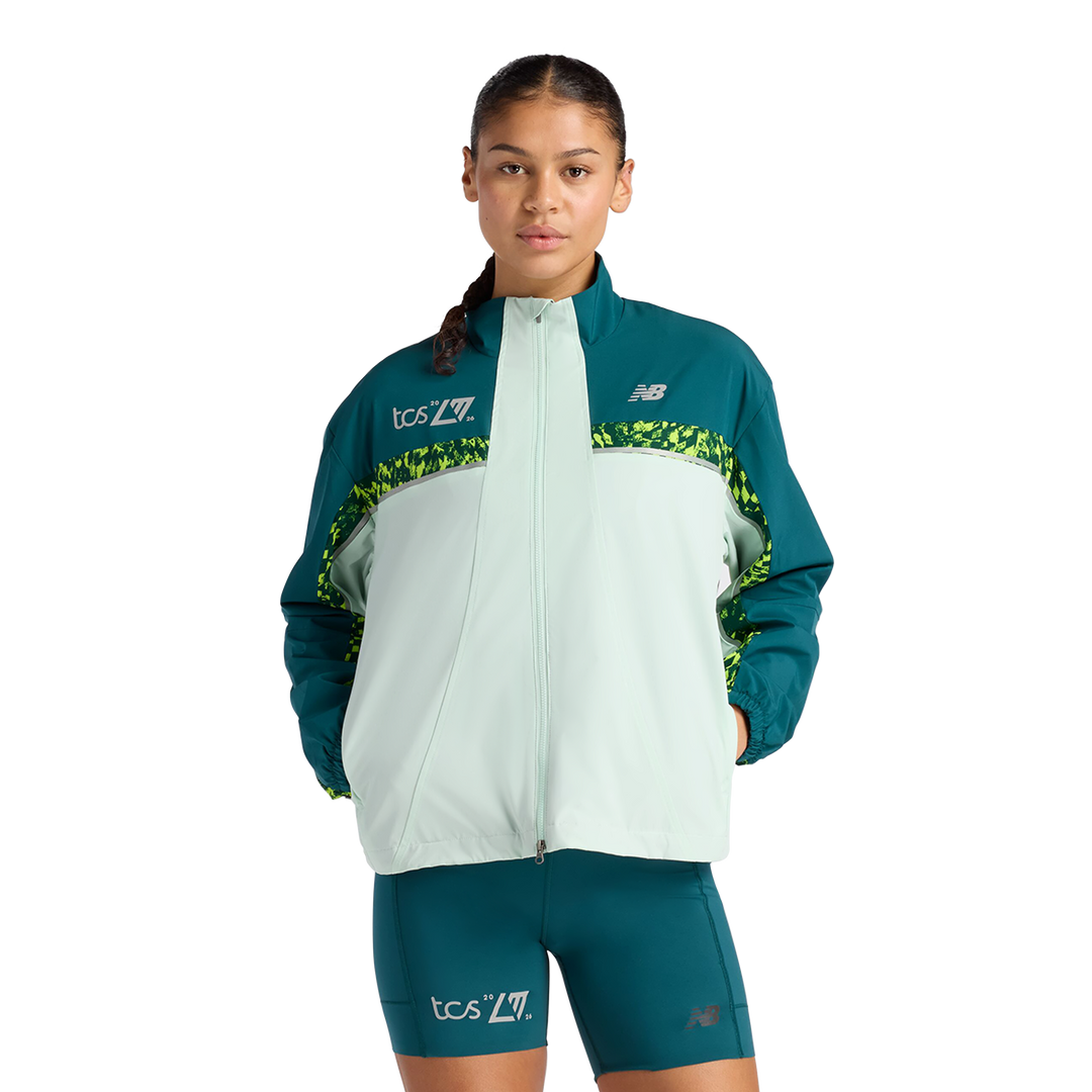 New Balance Womens London Edition Marathon Jacket - Cosmic Jade - SS26