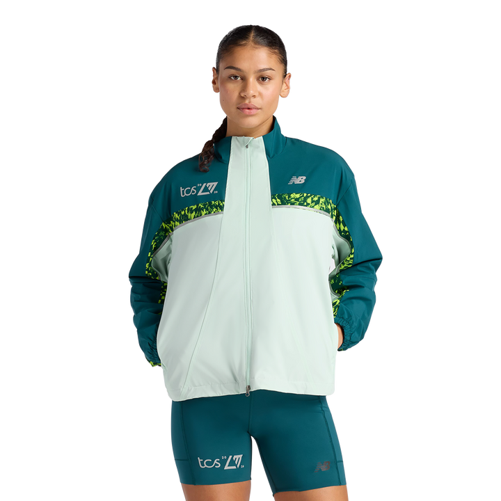 New Balance Womens London Edition Marathon Jacket - Cosmic Jade - SS26