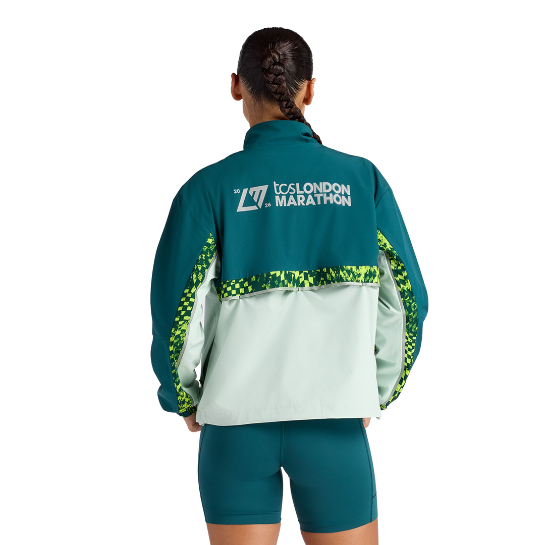 New Balance Womens London Edition Marathon Jacket - Cosmic Jade - SS26