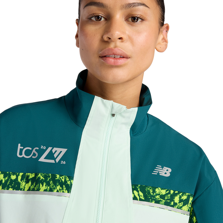 New Balance Womens London Edition Marathon Jacket - Cosmic Jade - SS26