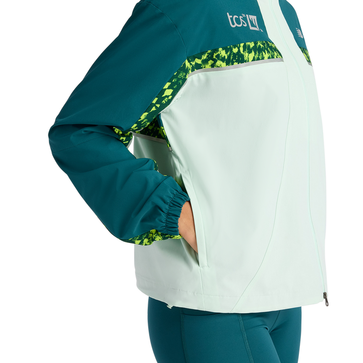 New Balance Womens London Edition Marathon Jacket - Cosmic Jade - SS26
