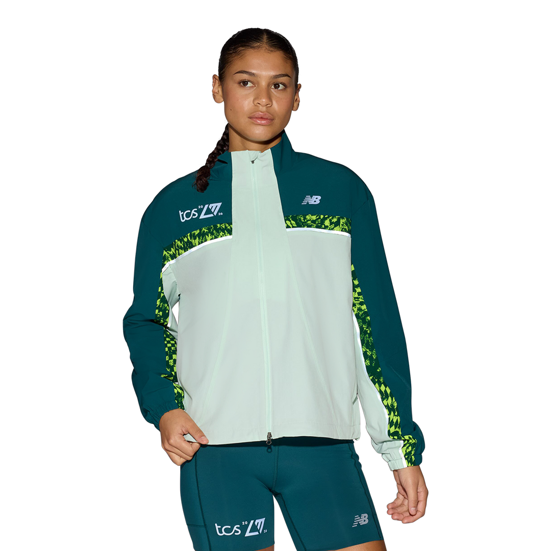 New Balance Womens London Edition Marathon Jacket - Cosmic Jade