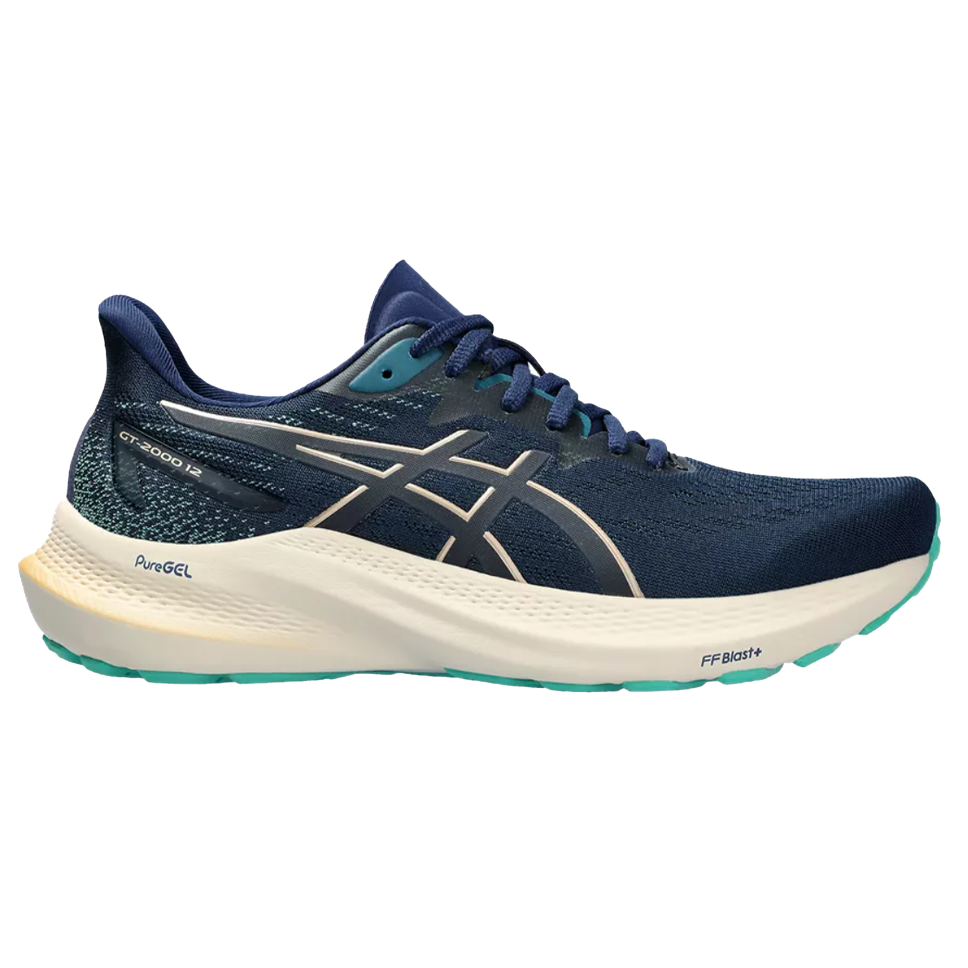 Asics Womens GT-2000 12 - Blue Expanse/Champagne - Stability