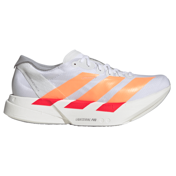 Adidas Womens Adizero Adios Pro 4 - Footwear White/Beam Orange/Lucid Red - Neutral - SS26