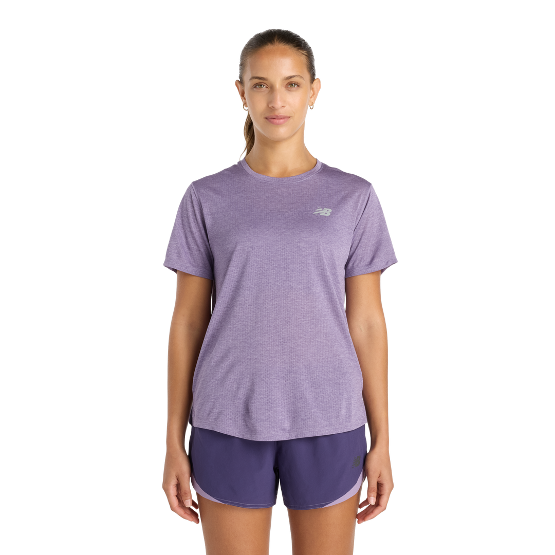 New Balance Damen-Sport-T-Shirt – kandiertes Violett – SS26