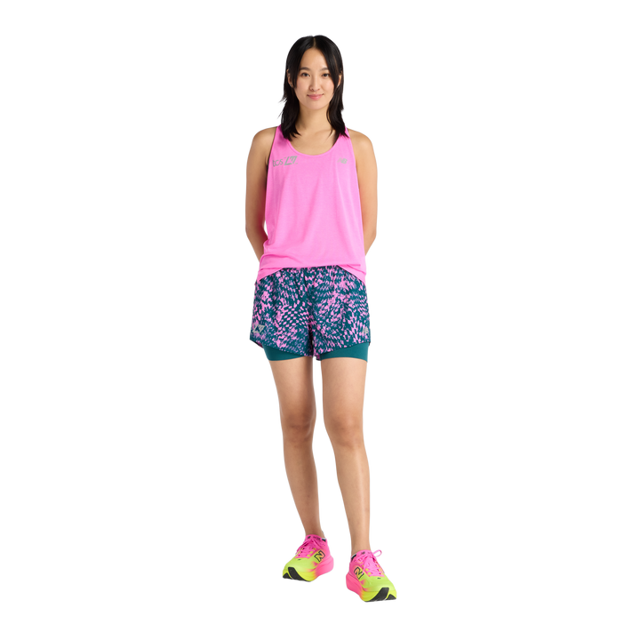 New Balance Womens London Edition RC Essential Tank - Pink Heat - SS26