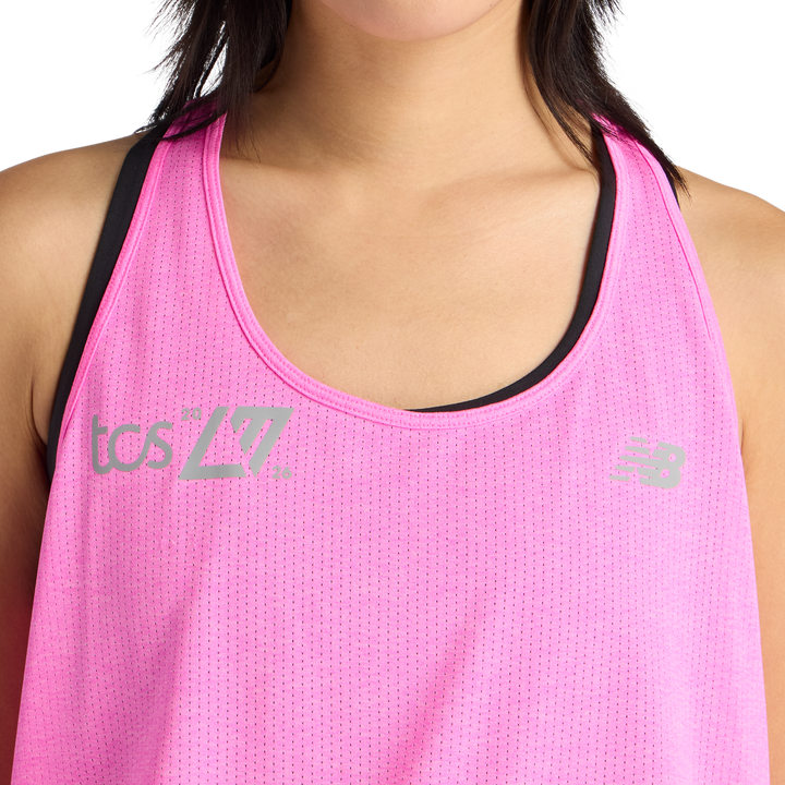 New Balance Womens London Edition RC Essential Tank - Pink Heat - SS26