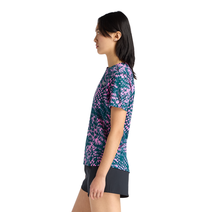 New Balance Damen London Edition RC Essential bedrucktes T-Shirt – Pink Heat – SS26
