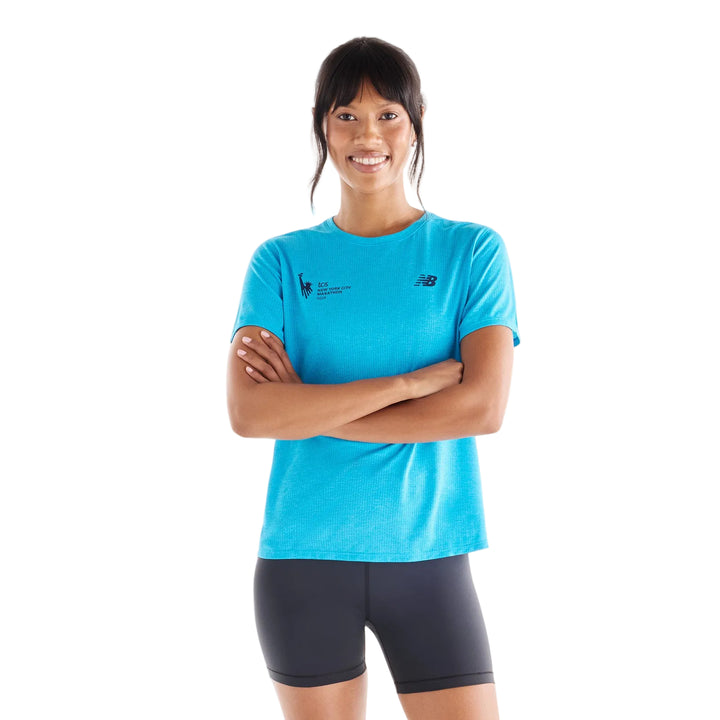 New Balance Womens NYC Marathon Athletics T-Shirt - Altitude - AW26