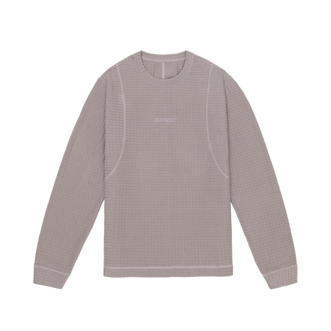 Bandit Pull Macrosoft Grid Soft pour hommes - Zinc - SS26