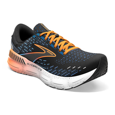 Brooks Mens Glycerin GTS 20 - Black/Classic Blue/Orange - Stability