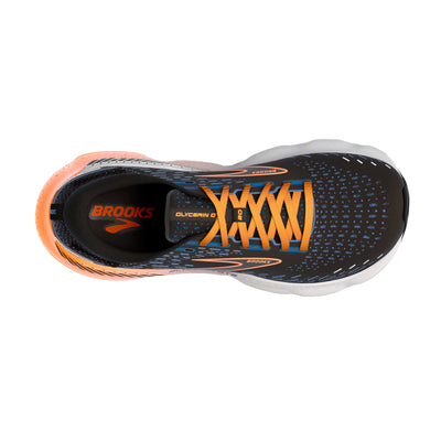 Brooks Mens Glycerin GTS 20 - Black/Classic Blue/Orange - Stability