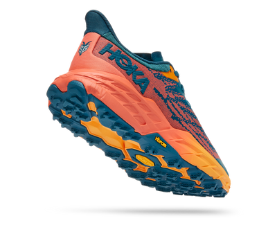 Hoka Womens Speedgoat 5 Wide - D Width - Blue Coral/Camellia - Trail