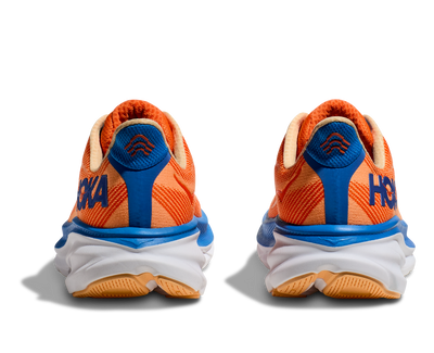Hoka Mens Clifton 9 - Vibrant Orange/Impala - Neutral