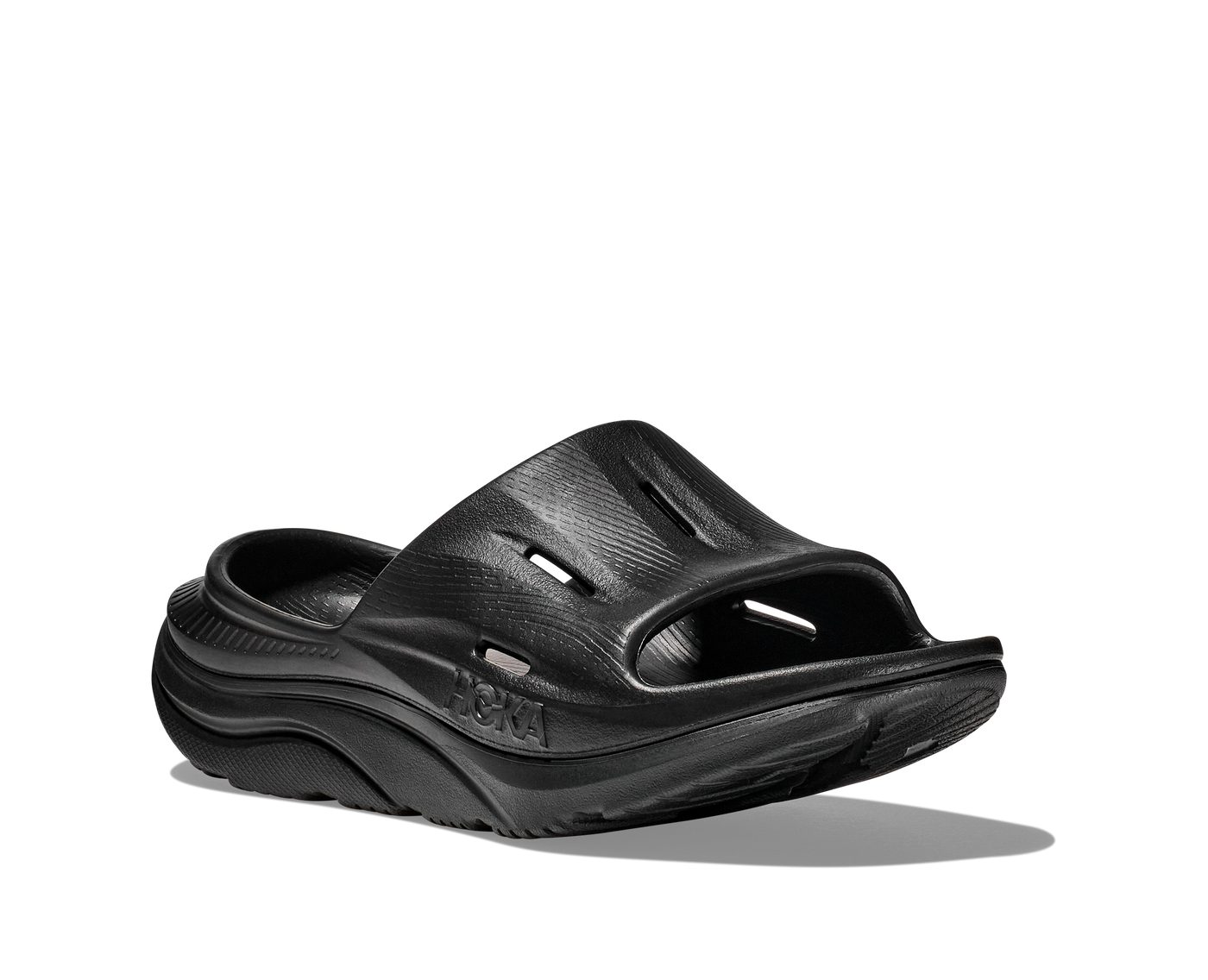 Hoka Unisex Ora Recovery Slide 3 - Black/Black