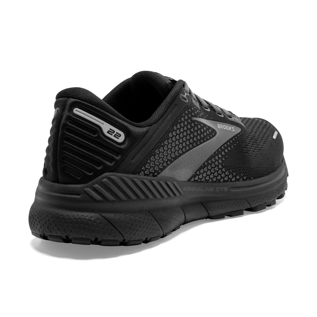 Brooks Womens Adrenaline GTS 24 - Black/Black/Ebony - Stability - SS25