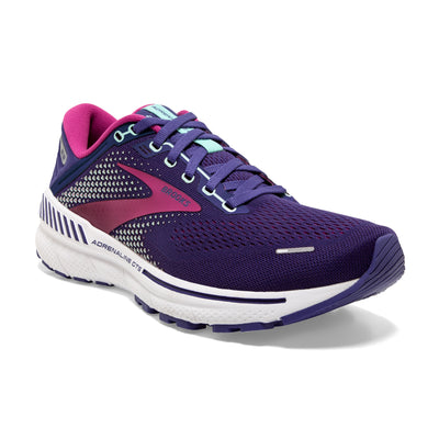 Brooks Womens Adrenaline GTS 22 - Navy/Yucca/Pink - Stability