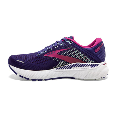 Brooks Womens Adrenaline GTS 22 - Navy/Yucca/Pink - Stability