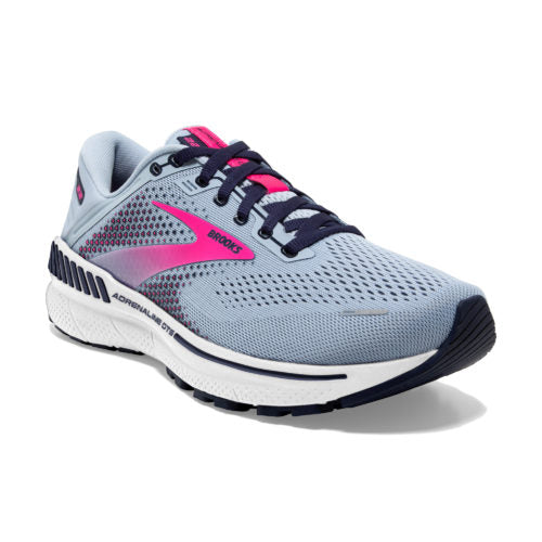 Brooks Womens Adrenaline GTS 22 - Kentucky Blue/Peacoat/Pink - Stability