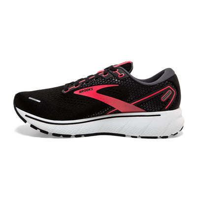 Brooks Womens Ghost 14 - Black/Coral/White - Neutral