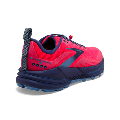 Brooks Womens Cascadia 16 - Pink/Flambe/Cobalt - Trail