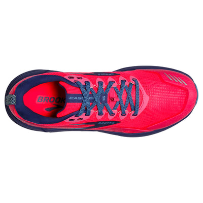 Brooks Womens Cascadia 16 - Pink/Flambe/Cobalt - Trail