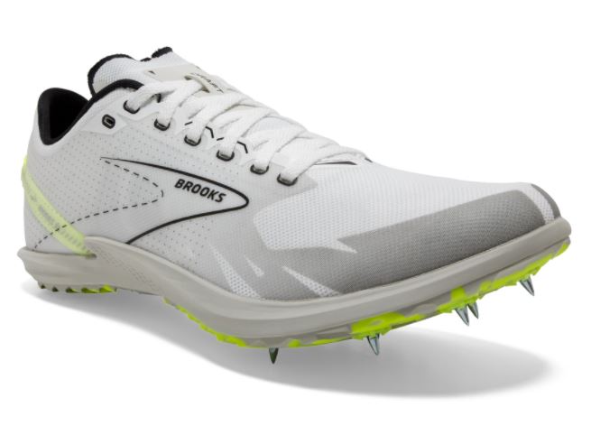 Brooks Draft XC Spikes - White/Black/Nightlife
