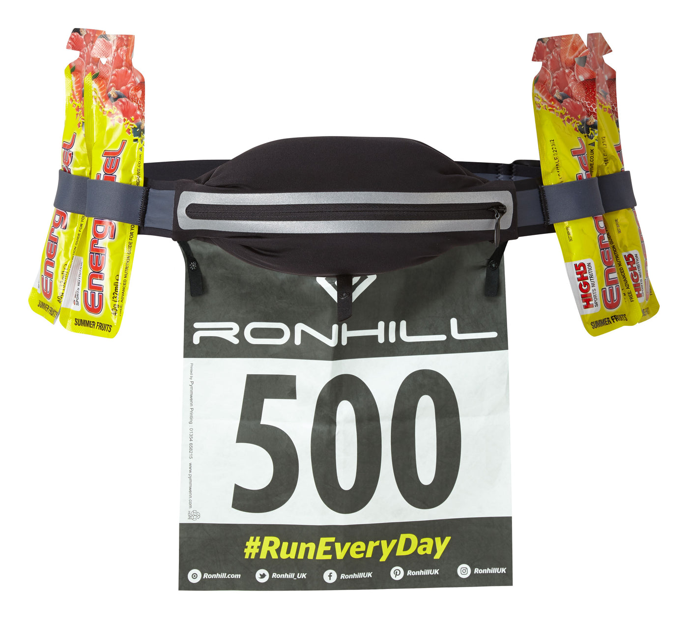 Ronhill Marathon Waist Belt - Charcoal/Black