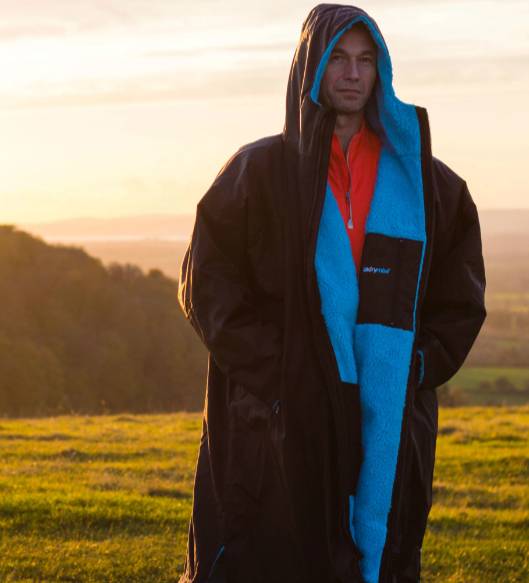 Dryrobe Advance Long Sleeve - Black/Blue