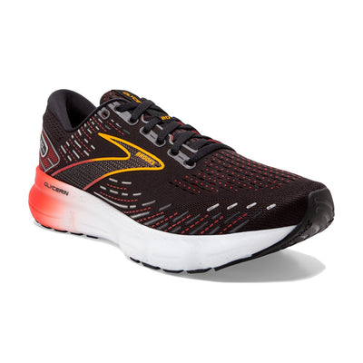 Brooks Mens Glycerin 20 - Black/Blackened Pearl/Fiery Red - Neutral