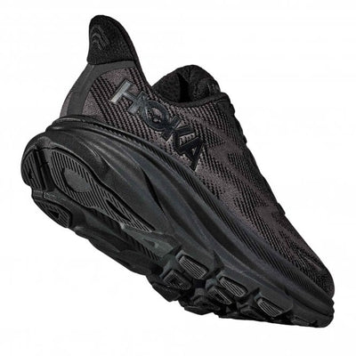 Hoka Womens Clifton 9 - Black/Black - Neutral