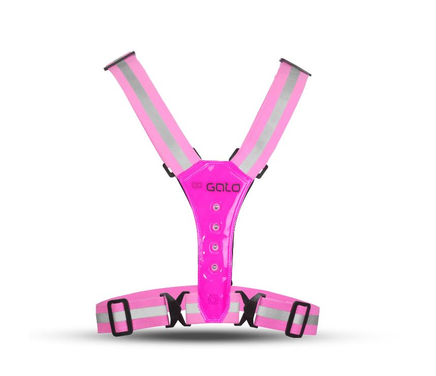 Gato LED Vest USB - Hot Pink