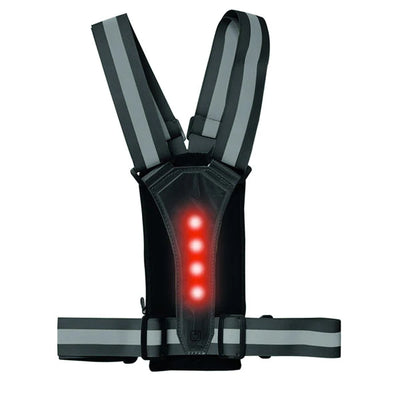 Ultimate Performance Stile Reflective LED Run Vest & Phone Carrier - Black