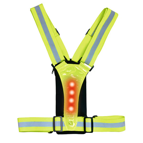 Ultimate Performance Stile Reflective LED Run Vest & Phone Carrier - Fluorescent Yellow