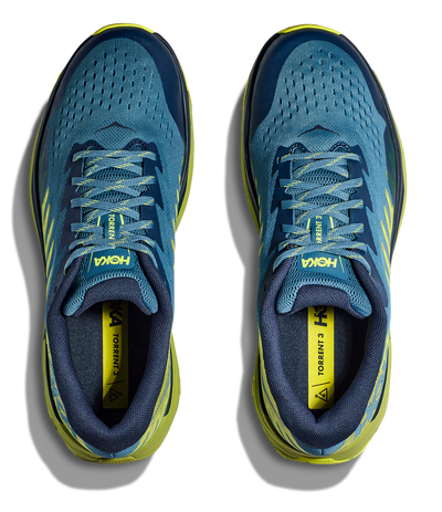 Hoka Mens Torrent 3 - Bluesteel/Dark Citron - Trail